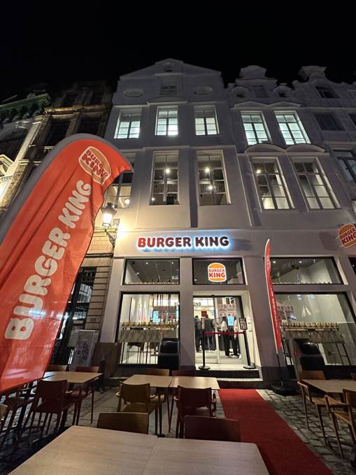 Een nieuwe franchiserestaurant Burger King® in het historische hartje van Brussel